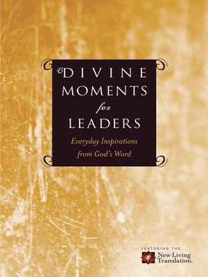 cover image of Divine Moments for Leaders